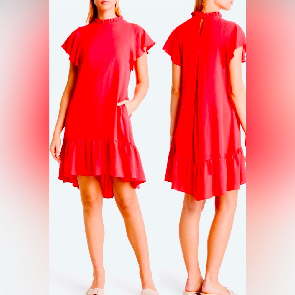 Julia Jordan Flutter Sleeve Dress